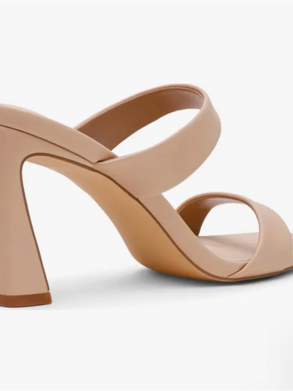 Dolce Vita Nude Strappy Block Heel Sandals - Picture 2 of 7